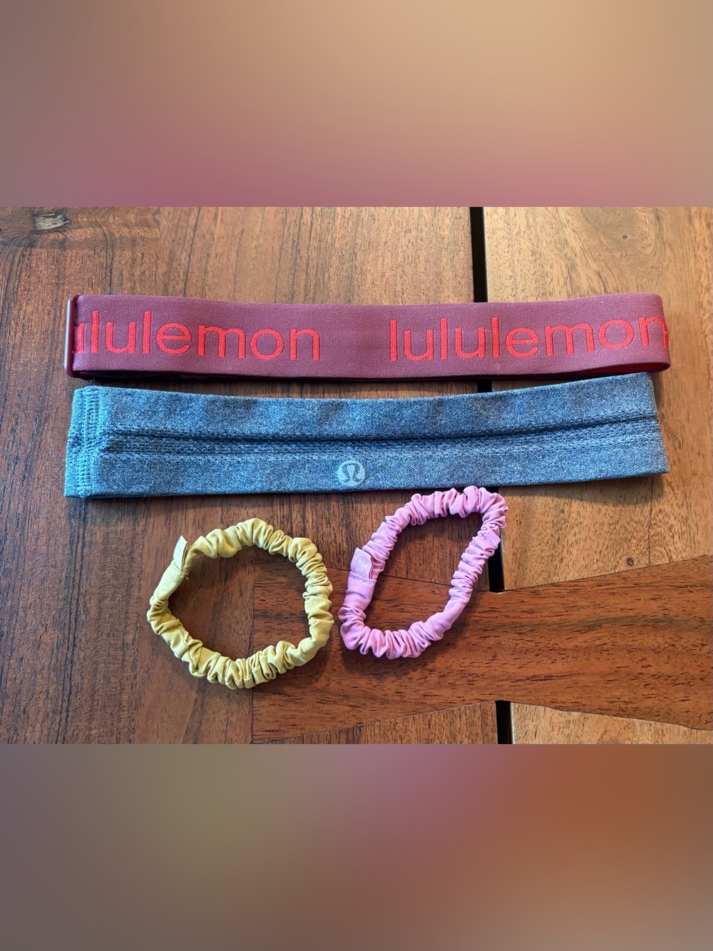 Lululemon Headbands and scrunchie lot